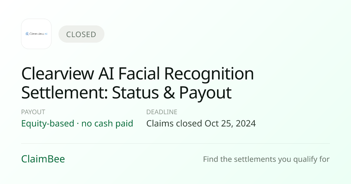 Clearview AI Settlement: Payout Status & 2026 Update